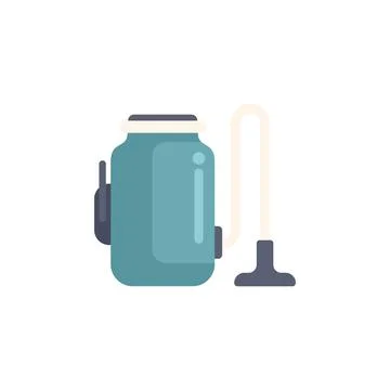 Modern vacuum cleaner cleaning using suction power illustration Stockillustratie