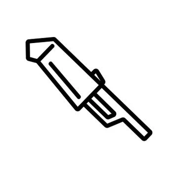 Modern vacuum cleaner icon vector. Isolated contour symbol illustration Illustrazione stock