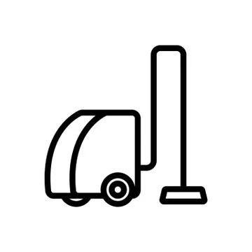 Modern vacuum cleaner icon vector. Isolated contour symbol illustration Stock Illustration