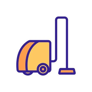 Modern vacuum cleaner icon vector. Isolated contour symbol illustration 스톡 일러스트