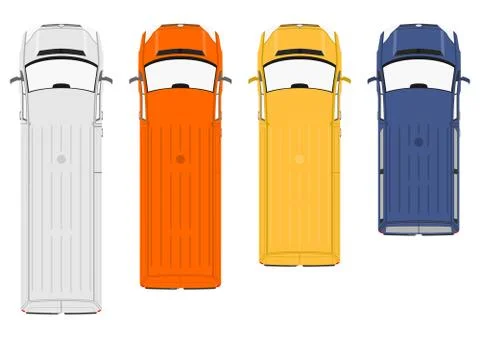 Modern van. Stock Illustration