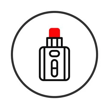 Modern vaping technology concept vector illustration for advertisements or .. 스톡 일러스트