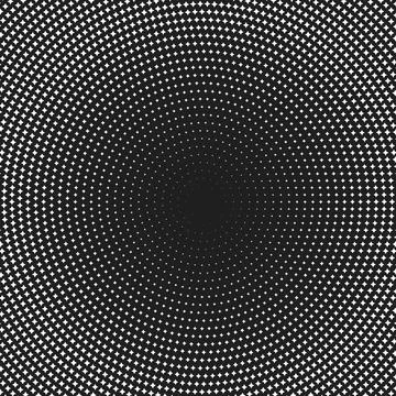 Modern Vector Abstract Geometric Pattern With Dots Stock Illustration