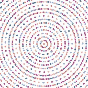 Modern Vector Abstract Geometric Pattern With Dots Stock Illustration