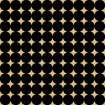 Modern Vector Abstract Geometric Pattern With Dots Stock Illustration