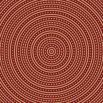 Modern Vector Abstract Geometric Pattern With Dots Stock Illustration