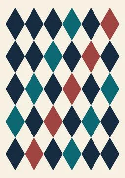 Modern vector abstract geometric poster with rectangles. Retro Memphis styl.. Illustrazione stock