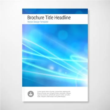 Modern Vector abstract lights brochure report design template イラスト素材