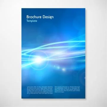Modern Vector abstract lights brochure report design template イラスト素材