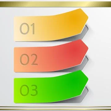 Modern vector arrow  sticker infographics elements. Illustrazione stock
