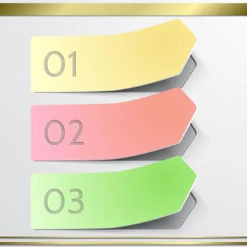 Modern vector arrow  sticker infographics elements. Stock Illustration