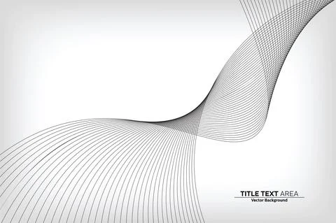 Modern Vector Background, Abstract Line Art Patterns Stock Illustration