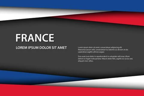 Modern vector background, overlayed sheets of paper in the look of the French Stockillustratie