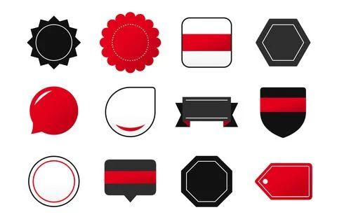 Modern Vector Badges, Labels, And Banners Collection Ilustración de archivo