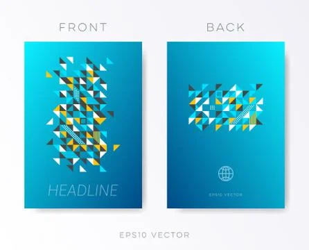 Modern vector brochure design template Stock-Illustration