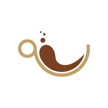 Modern vector design of a fresh coffee cup. Stock Illustration
