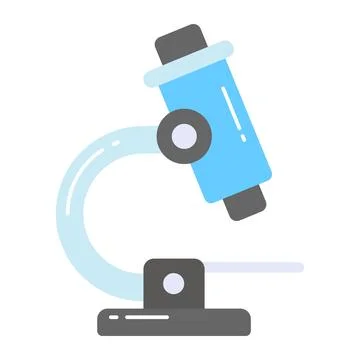 Modern vector design of microscope, lab testing equipment Illustrazione stock