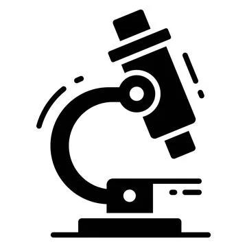 Modern vector design of microscope, lab testing equipment Illustrazione stock