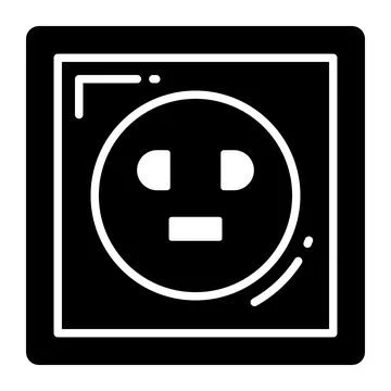 Modern vector design of socket, electrical equipment icon イラスト素材