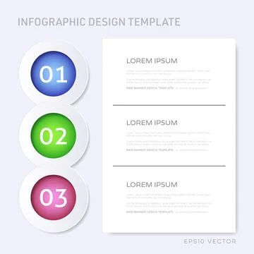 Modern vector design template with three options Stock Illustration