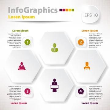 Modern vector elements for infographics with rhombus for business design Stock Illustration