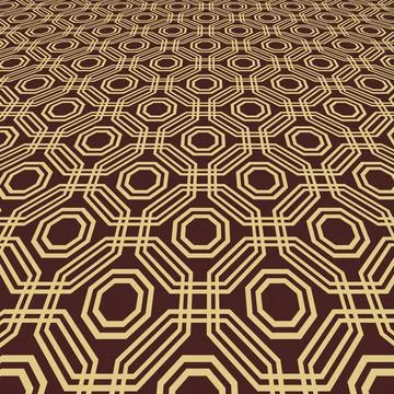 Modern Vector Geometric Abstract Pattern With Perspective 스톡 일러스트