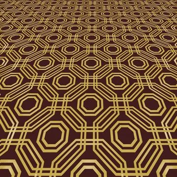 Modern Vector Geometric Abstract Pattern With Perspective 스톡 일러스트