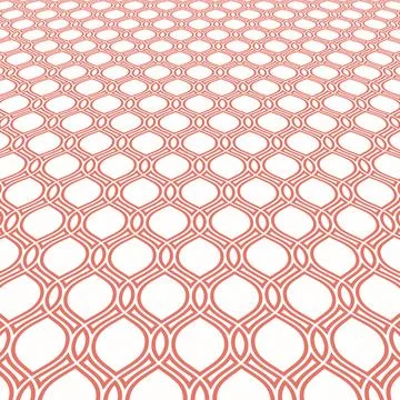 Modern Vector Geometric Abstract Pattern With Perspective Stock Illustration