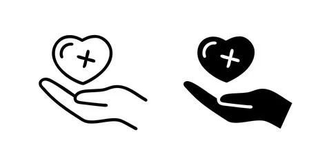 A modern vector icon set featuring healthcare symbols, suitable for medical.. Stock Illustration