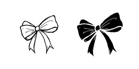 A modern vector icon set featuring ribbon bows, suitable for gift and celeb.. Stock Illustration