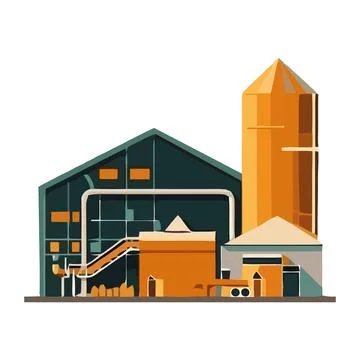 Modern vector icon symbolizes construction industry development Stock Illustration