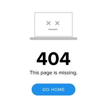 Modern vector illustration of 404 error page template for website. Page not Stock-Illustration