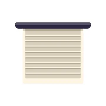 Modern vector illustration of closed window blind design Stock Illustration