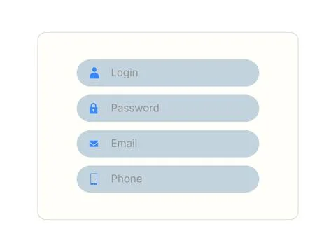 Modern vector illustration of login UI interface template, designed with a cl イラスト素材