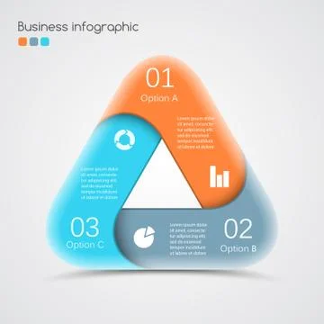 Modern vector info graphic for business project Stock Illustration