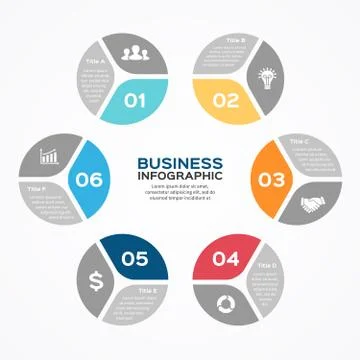 Modern vector info graphic for business project Stock Illustration