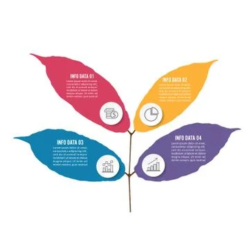 Modern vector info graphic for eco project style Vector illustration. Stock Illustration