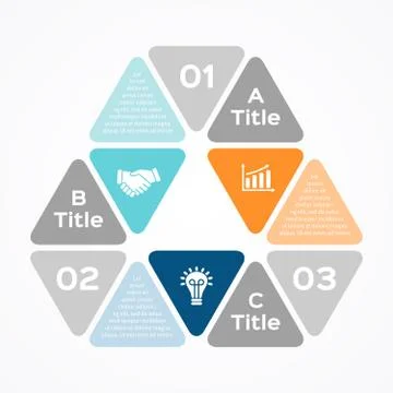 Modern vector infographic for business project Stock Illustration