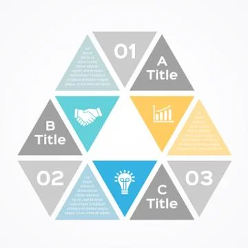 Modern vector infographic for business project Stock Illustration