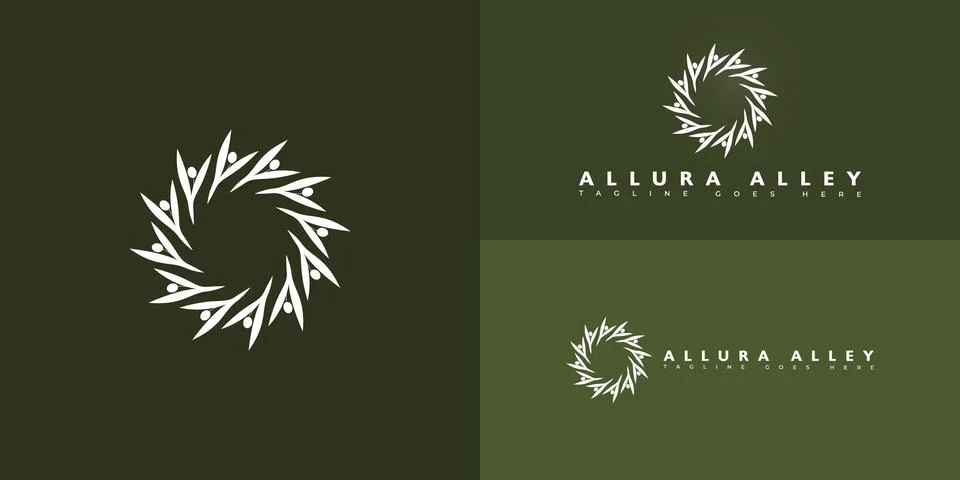 Modern vector initial letter A or AA logo in white color Stock Illustration