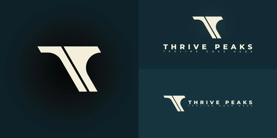 Modern vector initial letter TP or PT logo in yellow-white color Stock Illustration