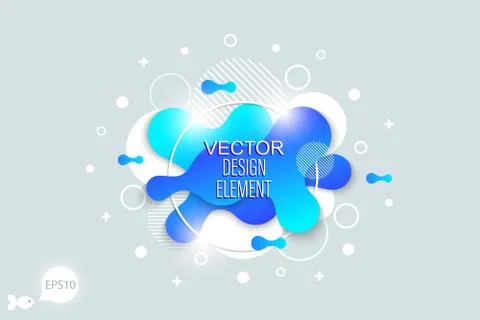 The modern vector liquid form design elements Stock Illustration