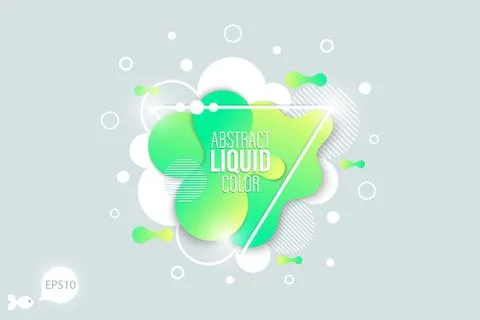 The modern vector liquid form design elements Illustrazione stock