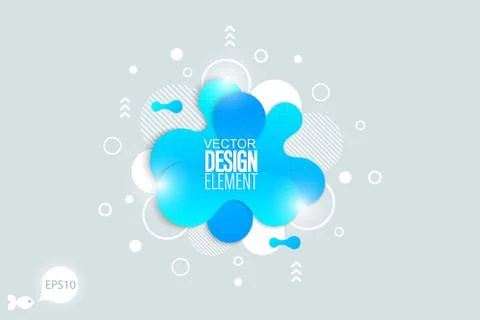 The modern vector liquid form design elements Stock Illustration