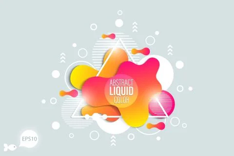 The modern vector liquid form design elements Stock Illustration