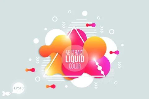 The modern vector liquid form design elements Stock Illustration
