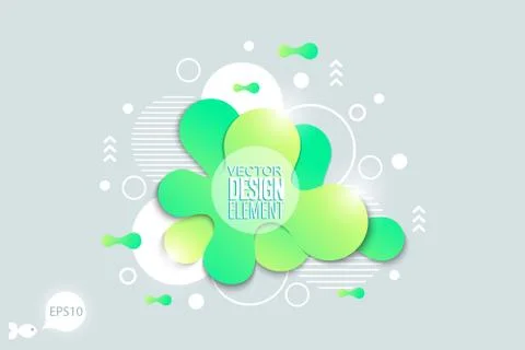 The modern vector liquid form design elements Stock Illustration