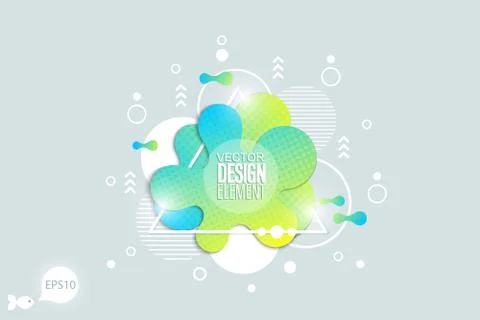 The modern vector liquid form design elements Stock Illustration