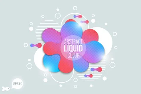 The modern vector liquid form design elements Stock Illustration