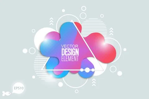 The modern vector liquid form design elements Stock Illustration